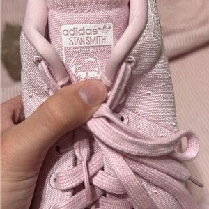 Adidas Kids Light Pink Stan Smith Sneakers